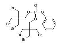bis[3-bromo-2,2-bis(bromomethyl)propyl] phenyl phosphate Structure