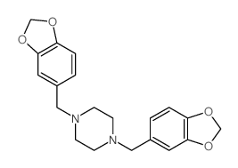 Piperazine,1,4-bis(1,3-benzodioxol-5-ylmethyl)-结构式