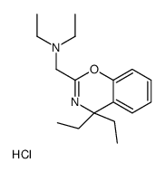(4,4-diethyl-1,3-benzoxazin-2-yl)methyl-diethylazanium,chloride结构式