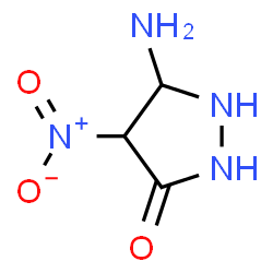 3-Pyrazolidinone, 5-amino-4-nitro- (9CI) Structure