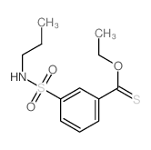 3-ethoxycarbothioyl-N-propyl-benzenesulfonamide结构式