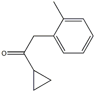 1-CYCLOPROPYL-2-(2-METHYLPHENYL)ETHAN-1-ONE结构式