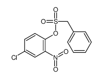 (4-chloro-2-nitrophenyl) phenylmethanesulfonate结构式