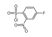 Benzenesulfonyl chloride, 4-fluoro-2-nitro- (9CI) Structure
