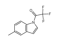 2,2,2-trifluoro-1-(5-methyl-1H-indol-1-yl)ethanone结构式