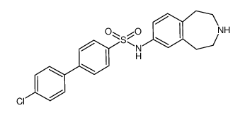 4'-chloro-biphenyl-4-sulfonic acid (2,3,4,5-tetrahydro-1H-benzo[d]azepin-7-yl)-amide Structure
