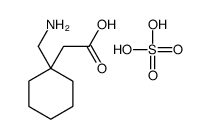 2-[1-(aminomethyl)cyclohexyl]acetic acid,sulfuric acid Structure