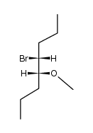 (+/-)-threo-4-bromo-5-methoxy-octane Structure