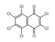 hexachloronaphthoquinone-(1,4)结构式