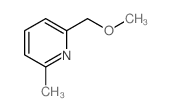 2-(甲氧基甲基)-6-甲基吡啶结构式