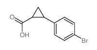 反式-2-(4-溴苯基)环丙烷-1-羧酸结构式
