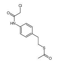 S-[2-[4-[(2-chloroacetyl)amino]phenyl]ethyl] ethanethioate结构式