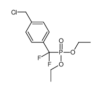 1-(chloromethyl)-4-[diethoxyphosphoryl(difluoro)methyl]benzene结构式