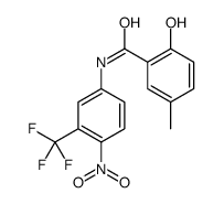 2-hydroxy-5-methyl-N-[4-nitro-3-(trifluoromethyl)phenyl]benzamide Structure