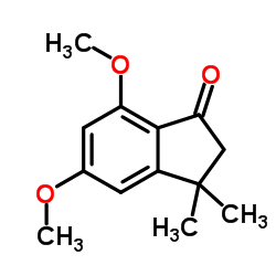 5,7-Dimethoxy-3,3-dimethyl-1-indanone Structure