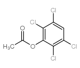 2,3,5,6-tetrachlorophenol acetate Structure