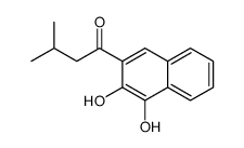 1-(3,4-dihydroxynaphthalen-2-yl)-3-methylbutan-1-one Structure