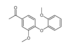 1-[3-methoxy-4-(2-methoxyphenoxy)phenyl]ethanone Structure