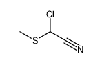 2-chloro-2-methylsulfanylacetonitrile Structure