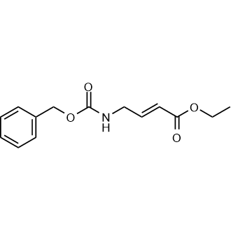 (E)-4-(((苄氧基)羰基)氨基)丁-2-烯酸乙酯结构式