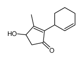 2-cyclohex-2-en-1-yl-4-hydroxy-3-methylcyclopent-2-en-1-one结构式
