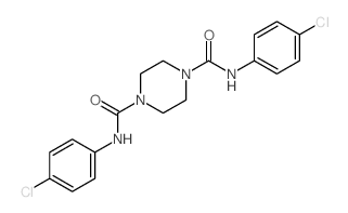 1,4-Piperazinedicarboxamide,N1,N4-bis(4-chlorophenyl)-结构式