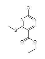 ethyl 2-chloro-4-methylsulfanylpyrimidine-5-carboxylate结构式