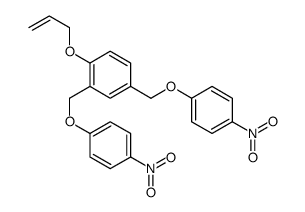 2,4-bis[(4-nitrophenoxy)methyl]-1-prop-2-enoxybenzene结构式