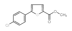 5-(4-氯苯基)噻吩-2-羧酸甲酯结构式