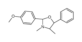(2R,4S,5S)-2-(4-methoxyphenyl)-3,4-dimethyl-5-phenyl-1,3-oxazolidine Structure