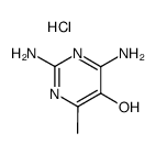 2,4-diamino-5-hydroxy-6-methylpyrimidine hydrochloride结构式
