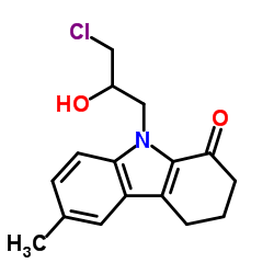 9-(3-Chloro-2-hydroxypropyl)-6-methyl-2,3,4,9-tetrahydro-1H-carbazol-1-one Structure