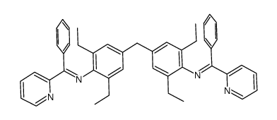4,4'-methylene-N,N'-(phenyl-2-pyridinylmethylene)bis(2,6-diethyl-anil) Structure