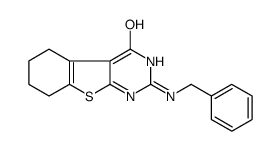 2-苄基氨基-5,6,7,8-四氢[1]苯并噻吩并[2,3-d]嘧啶-4(3h-)-酮结构式