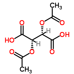 (+)-Diacetyl-D-tartaricacid Structure