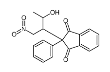 2-(3-hydroxy-1-nitrobutan-2-yl)-2-phenylindene-1,3-dione结构式