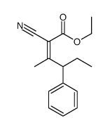 ethyl 2-cyano-3-methyl-4-phenylhex-2-enoate Structure