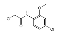 2-chloro-N-(4-chloro-2-methoxyphenyl)acetamide Structure