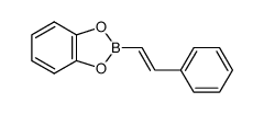 (E)-2-(2'-phenylethenyl)-1,3,2-benzodioxaborole结构式