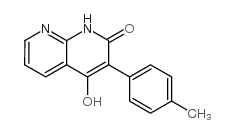 4-Hydroxy-3-(4-methylphenyl)-1,8-naphthyridin-2(1H)-one结构式