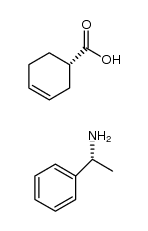 3-Cyclohexene-1-carboxylic acid, (1S)-, compd. with (αR)-α-methylbenzenemethanamine (1:1)结构式