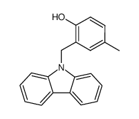 2-((9H-carbazol-9-yl)methyl)-4-methylphenol结构式