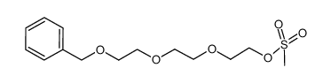 Benzyl-PEG3-MS Structure