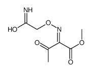 methyl 2-(2-amino-2-oxoethoxy)imino-3-oxobutanoate Structure