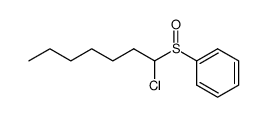 1-chloroheptyl phenyl sulfoxide结构式