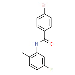 4-Bromo-N-(5-fluoro-2-methylphenyl)benzamide Structure