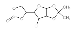 6-Chloro-2,2-dimethyl-5-(2-oxido-1,3,2-dioxathiolan-4-yl)tetrahydrofuro(2,3-d)(1,3)dioxole Structure