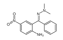 2-Amino-5-nitrobenzophenone N,N-dimethylhydrazone Structure