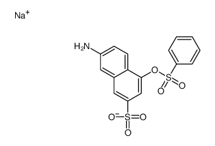 sodium,7-amino-4-(benzenesulfonyloxy)naphthalene-2-sulfonate结构式