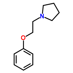 1-(2-苯氧基乙基)吡咯烷结构式